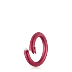 Medium red-colored silver Ring Hold