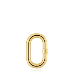 Medium Ring with 18kt gold plating over silver Hold Oval