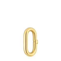 Medium Ring with 18kt gold plating over silver Hold Oval