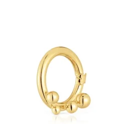 Medium Ring with 18kt gold plating over silver and details Hold