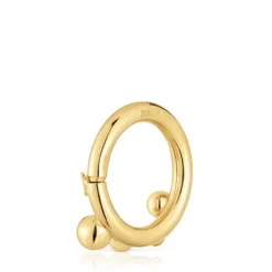 Medium Ring with 18kt gold plating over silver and details Hold