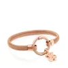 Medium Rose Vermeil Silver and Steel TOUS Hold Bracelet 1,15cm