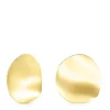 Medium Silver Vermeil Nenufar petal Earrings