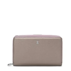 Medium silver-colored New Dubai Saffiano Wallet
