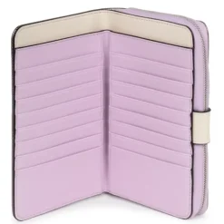 Medium silver-colored New Dubai Saffiano Wallet