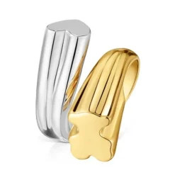 Medium two-tone Ring with bear and heart motifs TOUS 1950