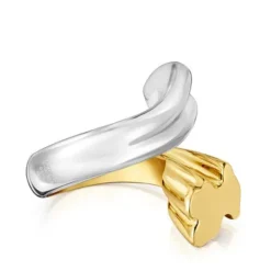 Medium two-tone Ring with bear and heart motifs TOUS 1950