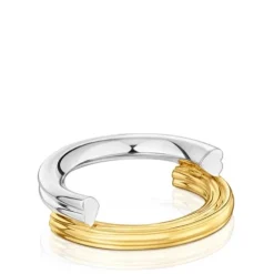 Medium two-tone Ring with bear motifs TOUS 1950