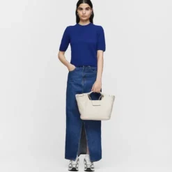 Medium white leather Tote bag TOUS Sun