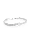 Mesh Silver Bear Bracelet