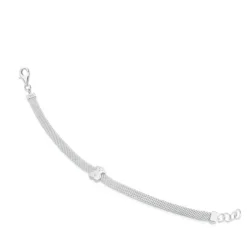 Mesh Silver Bear Bracelet