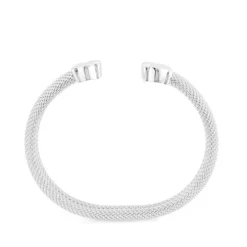 Mesh TOUS Silver Bangle Bear motif