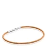 Mesh Tube orange IP steel Bracelet 17 cm