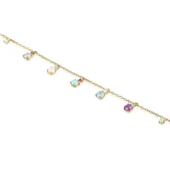 Mini Ivette Bracelet in Gold with Gemstones