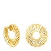 31 mm hoop earrings with 18kt gold plating over silver Miranda