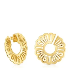 31 mm hoop earrings with 18kt gold plating over silver Miranda