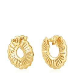 31 mm hoop earrings with 18kt gold plating over silver Miranda