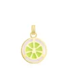 17-mm silver vermeil TOUS St. Tropez Cup Enameled pendant