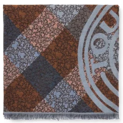 Multi-colored jacquard Kaos Mini Stamp Foulard