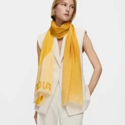 Mustard-yellow Foulard TOUS Blurry Heart
