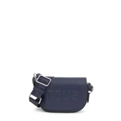 Navy blue halfmoon mini Crossbody bag TOUS Brenda