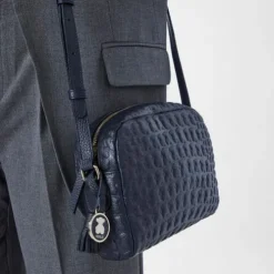 Navy blue Leather Sherton Crossbody bag