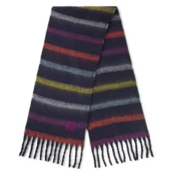 Navy blue TOUS Stripes Foulard