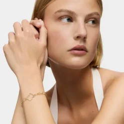 New Silueta two-tone bear chain Bracelet