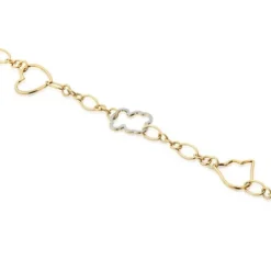New Silueta two-tone chain Bracelet with motifs