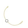 Nocturne disc Bracelet in Silver Vermeil with Diamonds