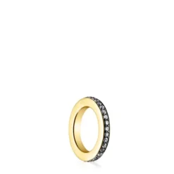 Nocturne Ring in Silver Vermeil with Diamonds