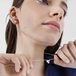 Nocturne Silver Necklace with Pearl