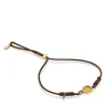 Nylon Virtual Garden Bracelet with citrine and gold