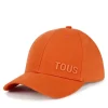 Orange Cap TOUS Logo Metal