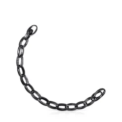 Oval Dark Silver Hold Bracelet