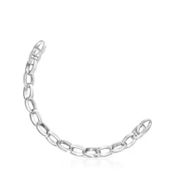 Oval Silver Hold Bracelet