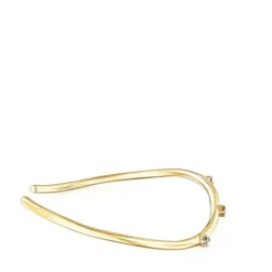 Oval silver vermeil Magic Nature Bracelet with gemstones