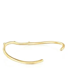 Oval silver vermeil Magic Nature Bracelet with gemstones