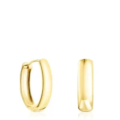 Oval Silver Vermeil TOUS Basics Earrings