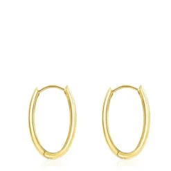 Oval Silver Vermeil TOUS Basics Earrings