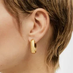 Oval Silver Vermeil TOUS Basics Earrings