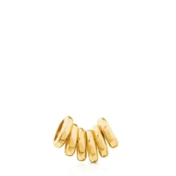 Pack of 6 Vermeil Silver Hold Rings