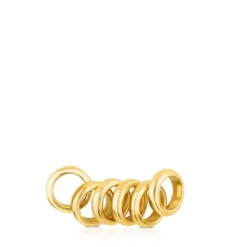 Pack of 6 Vermeil Silver Hold Rings