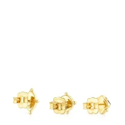 Pack of silver vermeil Magic Nature Earrings with gemstones