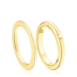 Pack of silver vermeil TOUS Fellow Rings