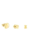 Pack of three silver vermeil TOUS Joy Bits earrings