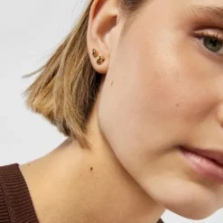 Pack of three silver vermeil TOUS Joy Bits earrings