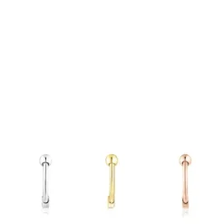 Pack of tricolored steel TOUS Basics septum Rings