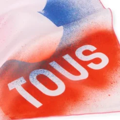 Pale pink square Scarf TOUS Flower