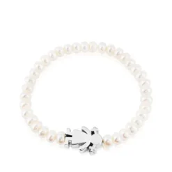 Pearl Sweet Dolls girl Bracelet with Silver